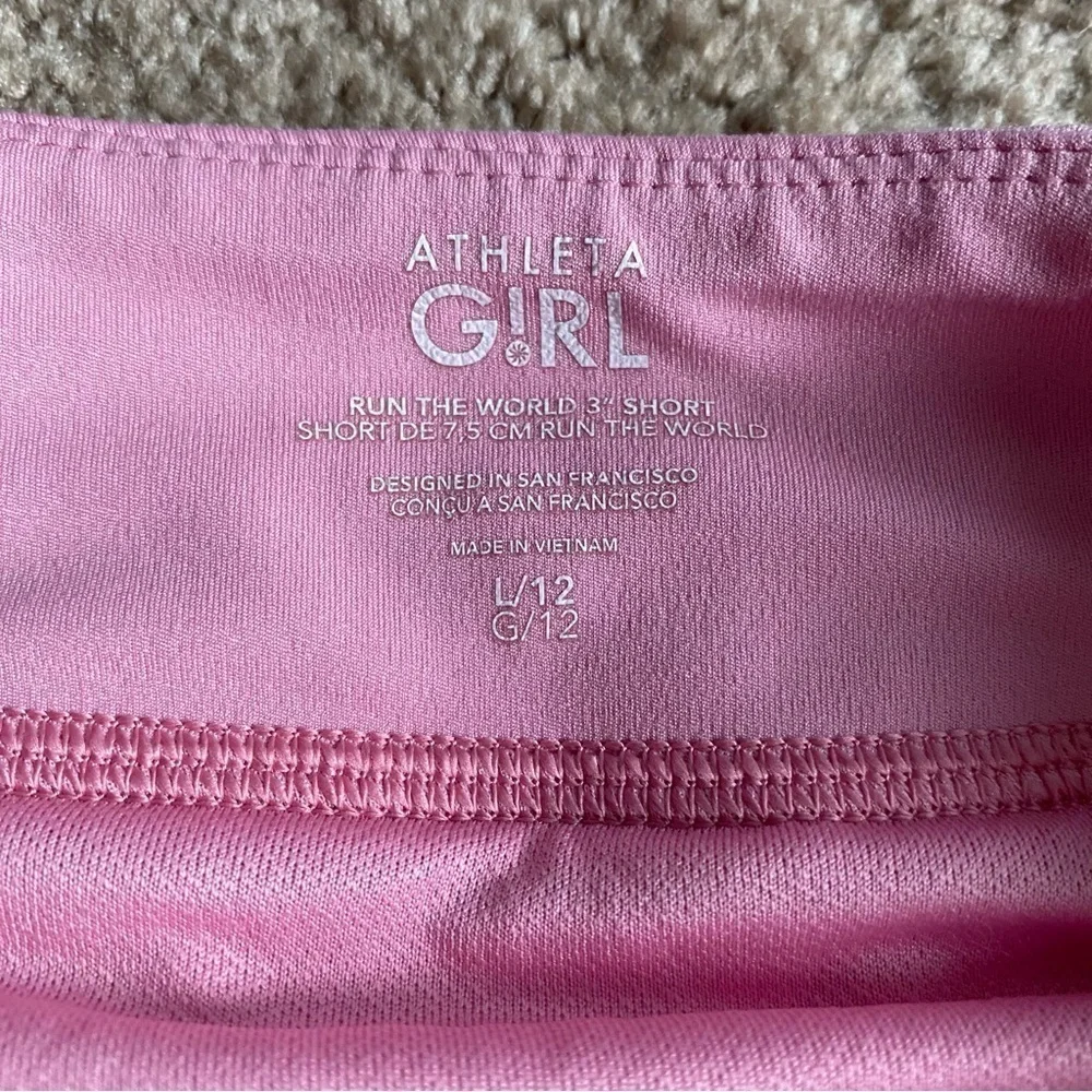 Athleta Girl | Girl's Athletic Sports Tank and Shorts Bundle Pink Size Large 12